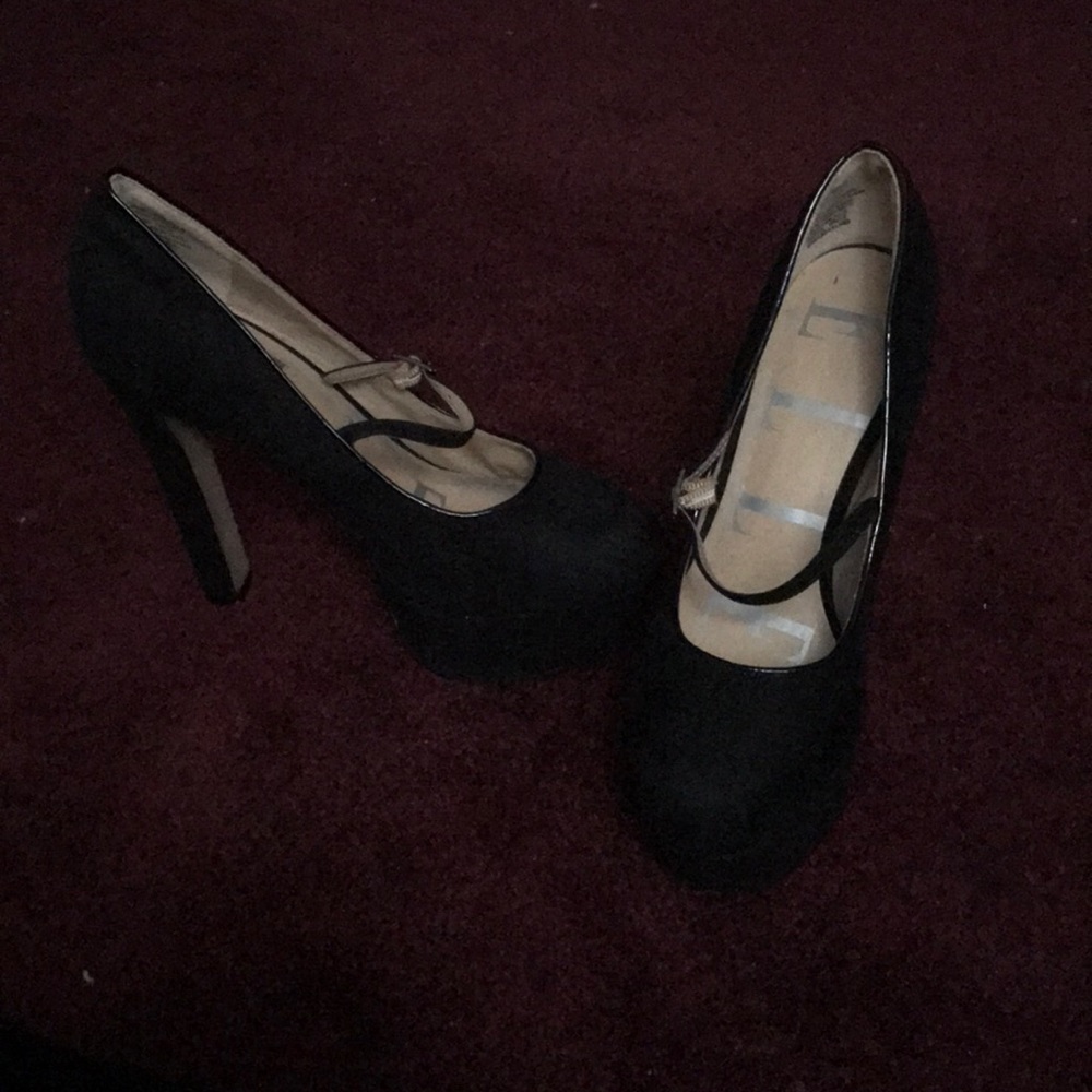 Black Mary Jane heels